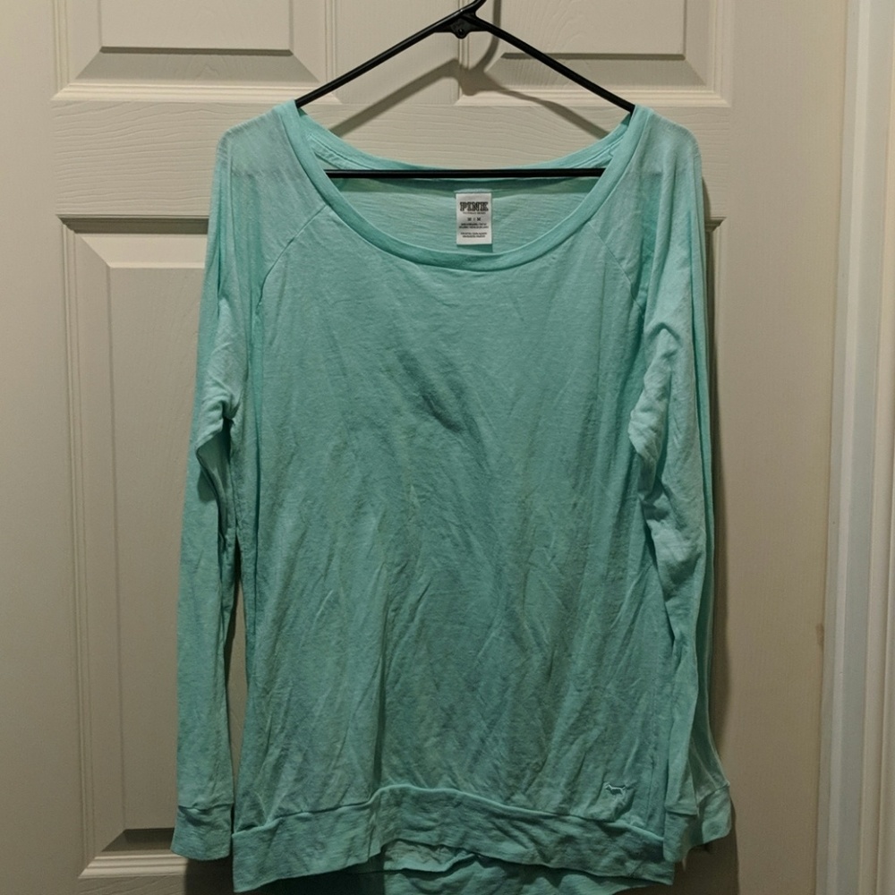 PINK long sleeve yoga shirt